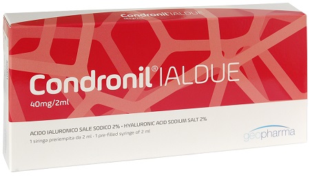 SIRINGA INTRA-ARTICOLARE CONDRONIL IALDUE PRERIEMPITA ACIDO IALURONICO SALE SODICO 40 MG 2 ML - Farmastop