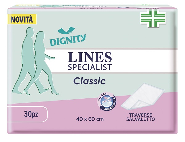 TRAVERSA PER INCONTINENZA LINES SPECIALIST CLASSIC 40X60 CM 30 PEZZI - Farmastop