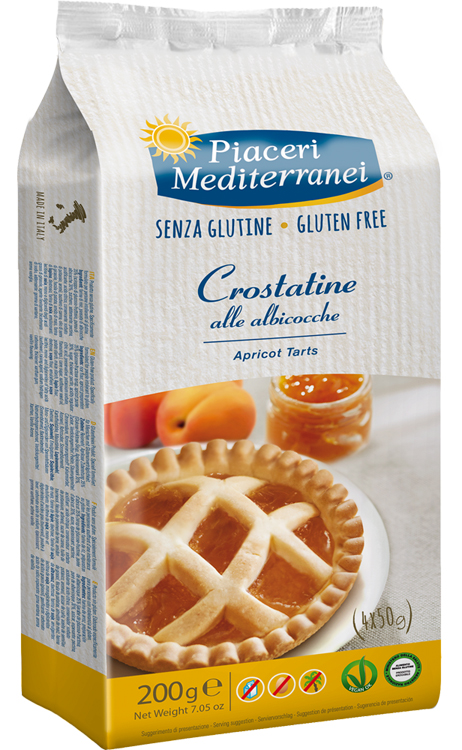 PIACERI MEDITERRANEI LE BONTA' DEL MATTINO CROSTATINE ALL'ALBICOCCA 4 X 50 G - Farmastop