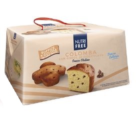 NUTRIFREE COLOMBA CON GOCCE DI CIOCCOLATO SENZA LATTOSIO 550 G - Farmastop