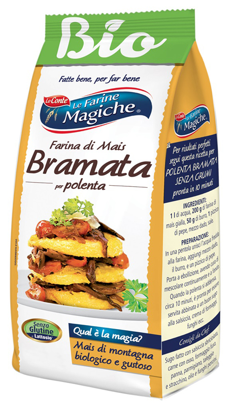 IPAFOOD LE FARINE MAGICHE FARINA DI MAIS GIALLA BRAMATA PER POLENTA 400 G - Farmastop