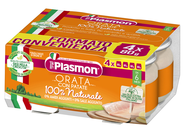 PLASMON ORATA CON PATATE 4 X 80 G - Farmastop