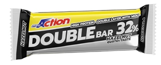 PROACTION DOUBLE BAR 32% NOCCIOLA CARAMELLO 60 G - Farmastop