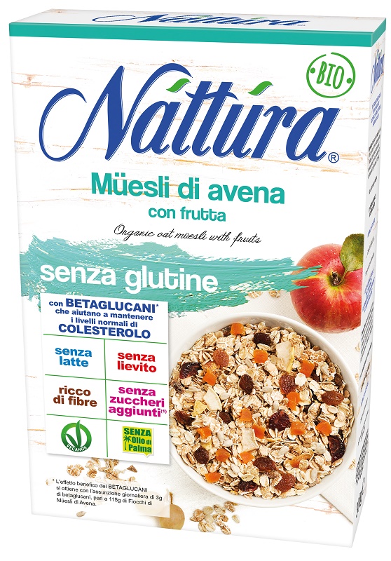 NATTURA MUESLI DI AVENA CON FRUTTA 300 G - Farmastop