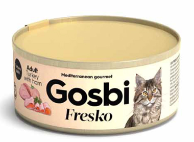 GOSBI FRESKO CAT ADULT TURKEY & HAM 70 G - Farmastop