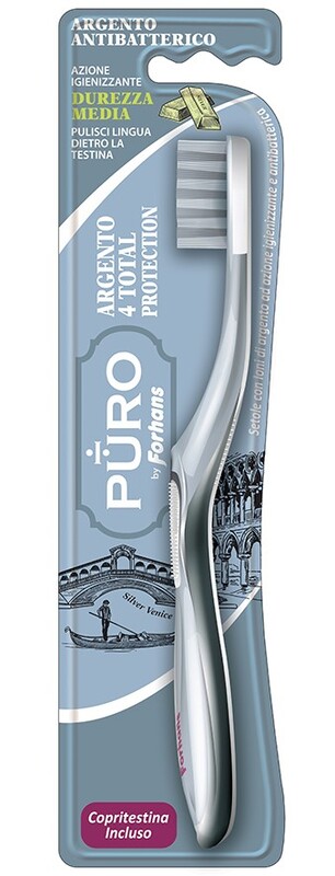 SPAZZOLINO SILVER 4 WHITE FORHANS 1 PEZZO - Farmastop