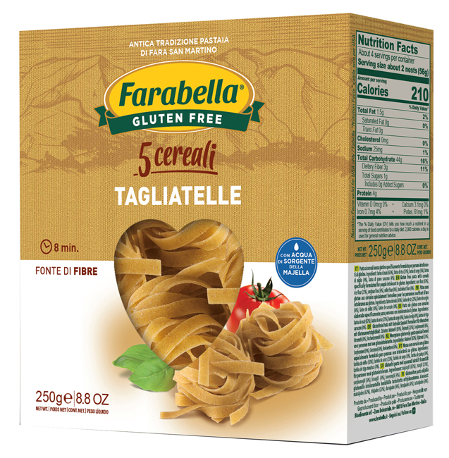 FARABELLA TAGLIATELLE AI 5 CEREALI 250 G - Farmastop