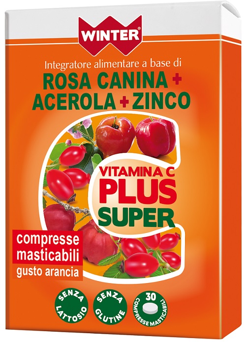 WINTER VITAMINA C PLUS SUPER  + ZINCO 30 COMPRESSE MASTICABILI - Farmastop