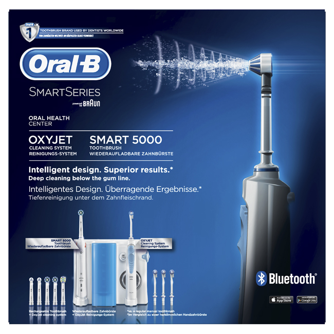 ORALB SMART SERIES ORAL CENTER OC601 IDROPULSORE OXYJET MD20 + SMART 5000 - Farmastop
