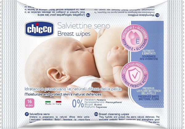 CHICCO SALVIETTE DETERGENTI PER IL SENO 16 PEZZI - Farmastop