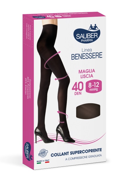 COLLANT SUPERCOPRENTE SAUBER 8-12MMHG NERO 5 - Farmastop