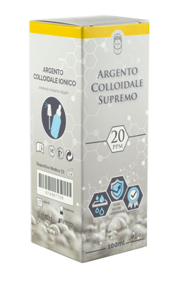 ARGENTO COLLOIDALE SUPREMO 20PPM 100 ML SPRAY + CONTAGOCCE - Farmastop