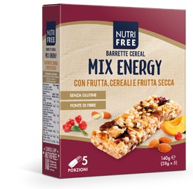 NUTRIFREE BARRETTE CEREAL MIX ENERGY 28 G X 5 - Farmastop