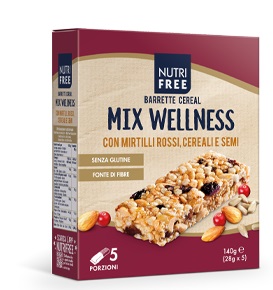 NUTRIFREE BARRETTE CEREAL MIX WELLNESS 28 G X 5 - Farmastop