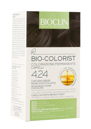 BIOCLIN BIO COLORIST 4,24 CASTANO BEIGE RAME CIOCCOLATO - Farmastop