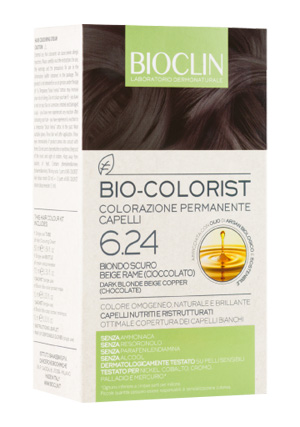 BIOCLIN BIO COLORIST 6,24 BIONDO SCURO BEIGE RAME - Farmastop