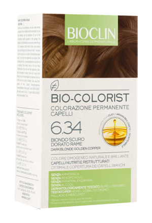 BIOCLIN BIO COLORIST 6,34 BIONDO SCURO DORATO RAME - Farmastop