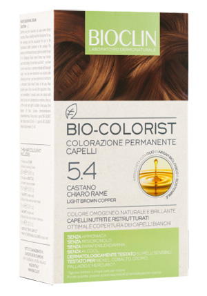 BIOCLIN BIO COLORIST 5,4 CASTANO CHIARO RAME - Farmastop