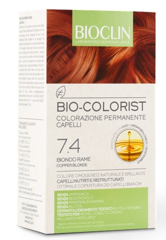BIOCLIN BIO COLORIST 7,4 BIONDO RAME - Farmastop