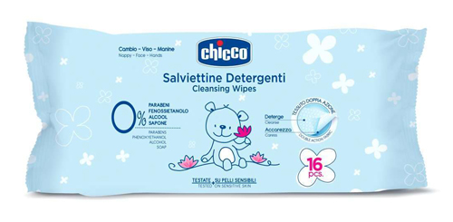 CHICCO COSMESI SALVIETTINE 16 PEZZI - Farmastop