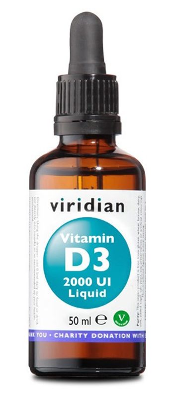 VIRIDIAN VITAMIN D3 2000UI LIQUID 50 ML - Farmastop