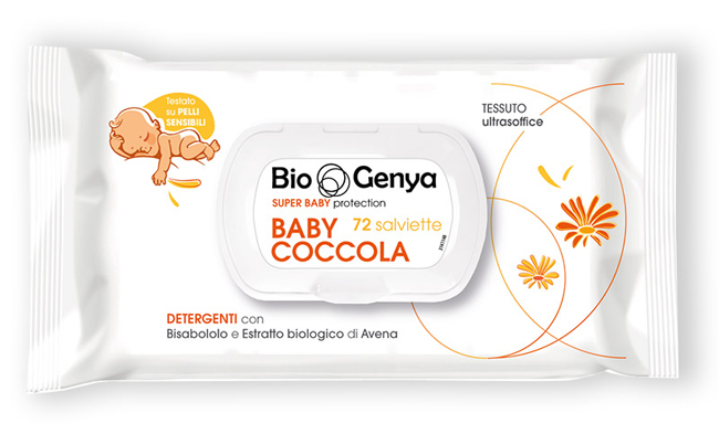 BIOGENYA SUPER BABY PROTECTION 72 SALVIETTE BABY COCCOLA DETERGENTI - Farmastop