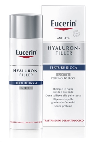 EUCERIN HYALURON+FILLER TEXTURE RICCA NOTTE 50 ML - Farmastop