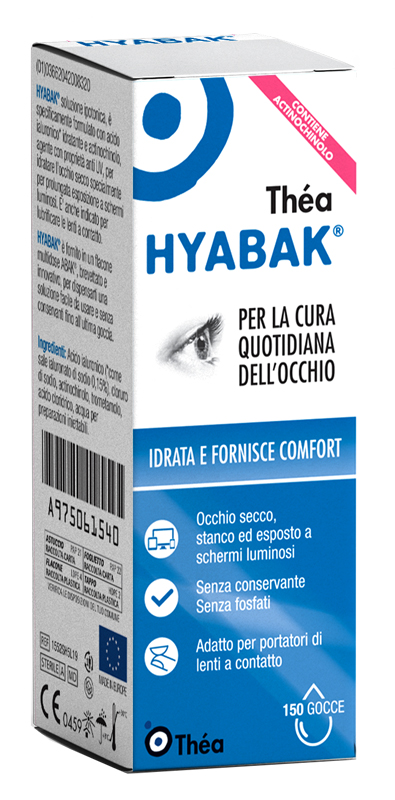 SOLUZIONE OFTALMICA MULTIDOSE HYABAK 5 ML - Farmastop