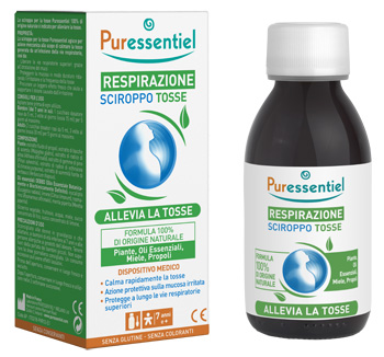 PURESSENTIEL SCIROPPO TOSSE RESPIRAZIONE DISPOSITIVO MEDICO 125 ML - Farmastop