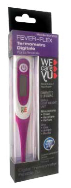 TERMOMETRO DIGITALE FLESSIBILE WECAREYU FEVER FLEX TERM 1 PEZZO - Farmastop