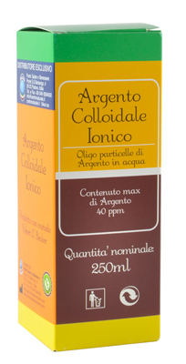 ARGENTO COLLOIDALE IONICO 40PPM CERTIFICATO 250 ML - Farmastop