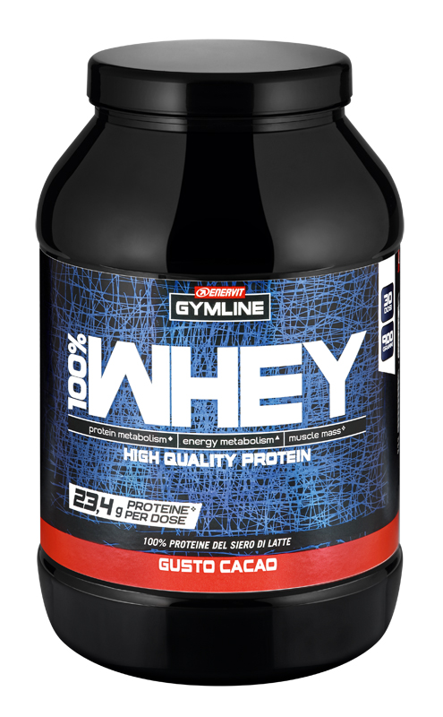 GYMLINE 100% WHEY CONCENTRATE CACAO 900 G - Farmastop