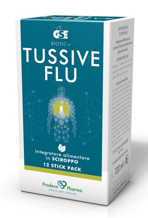 GSE TUSSIVE FLU 12 STICKPACK - Farmastop