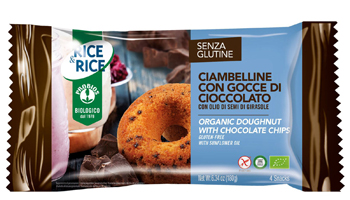 RICE&RICE CIAMBELLINE CON GOCCE DI CIOCCOLATO 4 X 45 G - Farmastop