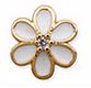 ORECCHINO POST-FORATURA DAISY FLOWER CRYSTALS BJT970 - Farmastop