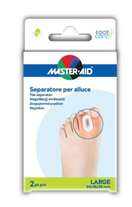 SEPARATORE DITA IN GEL MASTER-AID FOOTCARE PER ALLUCE LARGE 2 PEZZI D2 - Farmastop