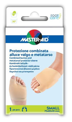 PROTEZIONE MASTER-AID FOOTCARE PER ALLUCE VALGO E METATARSO SMALL 1 PEZZO D7 - Farmastop