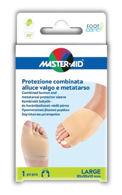 PROTEZIONE MASTER-AID FOOTCARE PER ALLUCE VALGO E METATARSO LARGE 1 PEZZO D8 - Farmastop