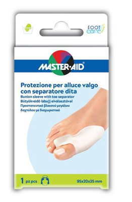 PROTEZIONE MASTER-AID FOOTCARE PER ALLUCE VALGO CON SEPARATORE DITA INTEGRATO 1 PEZZO D9 - Farmastop
