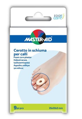 CEROTTO CALLI MASTER-AID FOOTCARE IN SCHIUMA PU 3 MM 9 PEZZI B9 - Farmastop