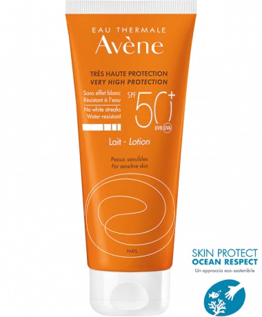 EAU THERMALE AVENE SOLARE LATTE SPF50+ 100 ML NUOVA FORMULA - Farmastop