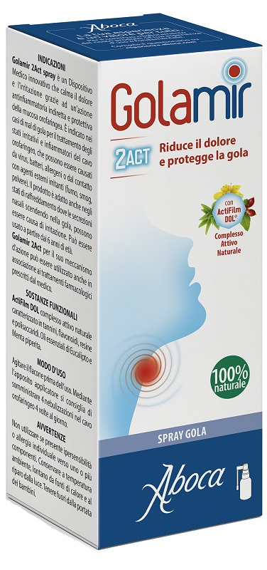 GOLAMIR 2ACT SPRAY 30 ML NO ALCOOL ADULTI E BAMBINI DA UN ANNO DI ETA' - Farmastop