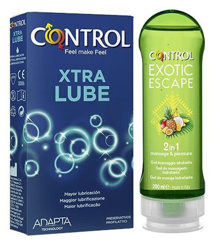 CONTROL KIT EXTRA LUBE E GEL EXOTIC ESCAPE - Farmastop