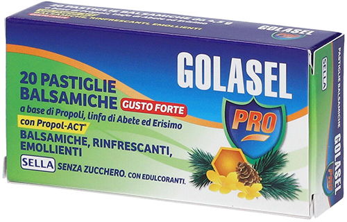 GOLASEL PRO 20 PASTIGLIE BALSAMICHE FORTI - Farmastop