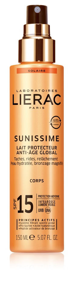 LIERAC SUNISSIME LATTE CORPO SPF15 150 ML - Farmastop
