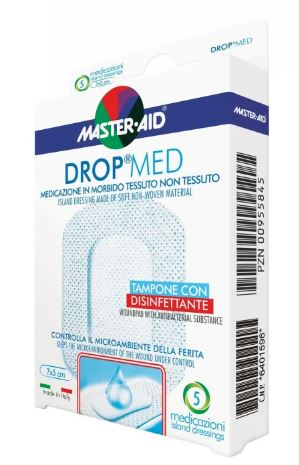MEDICAZIONE M-AID DROP MED 10 X 10 CM 5 PEZZI - Farmastop