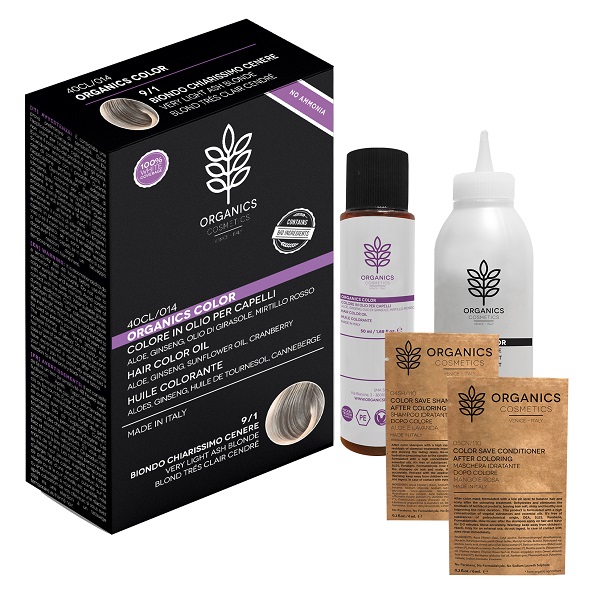 ORGANICS PHARM ORGANICS COLOR 9/1 BIONDO CHIARISSIMO CENERE - Farmastop