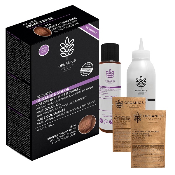 ORGANICS PHARM ORGANICS COLOR 8/4 BIONDO CHIARO RAME - Farmastop