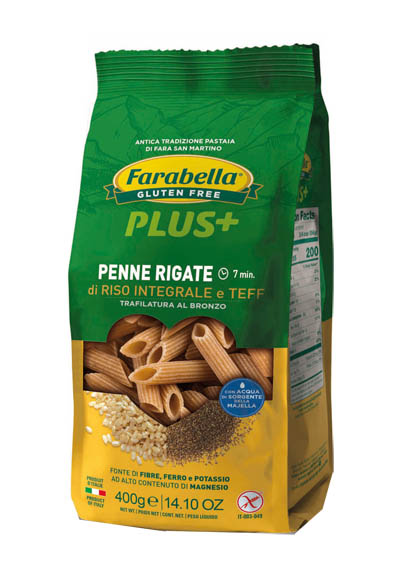 FARABELLA PENNE RISO INTEGRALE E TEFF 400 G - Farmastop