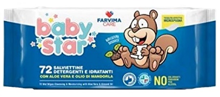 BABYSTAR SALVIETTE BEBE' POPUP 72 PEZZI - Farmastop